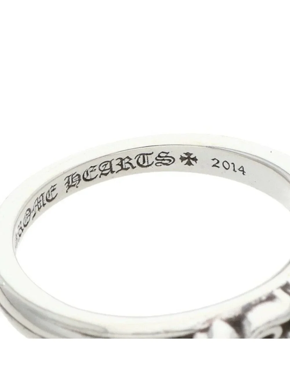 Chrome Hearts Baby Clsc P D Classic Dagger Pave Diamond Silver Ring